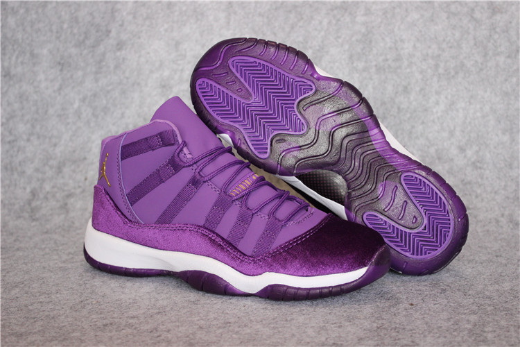 Air Jordan 11 Retro Velvet Purple White Shoes - Click Image to Close